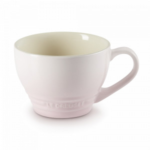 Кружка для капучино, 400 мл, каменная керамика, розовый, серия Shell Pink, LE CREUSET, Франция, Кружки цветные