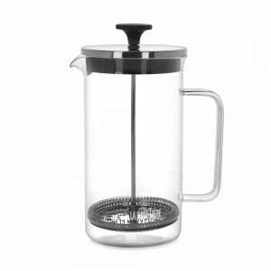 Френч - пресс кофейник, 1 л, нержавеющая сталь, боросиликатное стекло, прозрачный, серия La Cafetiere, KITCHEN CRAFT, Великобритания, Кофейники с прессом