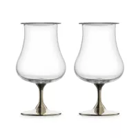 Набор из 2-х бокалов для крепких напитков, 220 мл, декор - платиновый, хрустальное стекло, серия Gentleman, EISCH, Германия, 