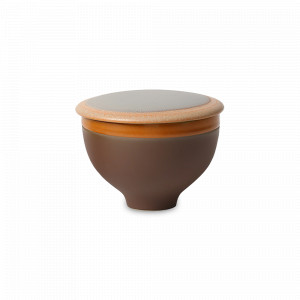 Горшок с крышкой для запекания Brown, 12 см, 400 мл, каменная керамика, коричневый, серия Auberge, ROOMERS TABLEWARE, Нидерланды, Горшочки для запекания