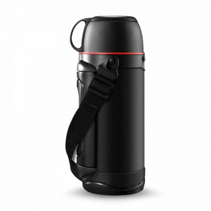 Термос Active Prime in Travel, 1,2 л, нержавеющая сталь 18/10, черный, VITAX, Великобритания, Термосы