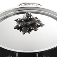 Кастрюля из нержавеющей стали, 8 л, диаметр 26 см, высота 15 см, крышка с посеребренной декорированной ручкой, серия Opus Prima, RUFFONI, Италия_00792300046114471386.jpg