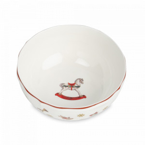 Салатник порционный «Лошадка», 15 см, 720 мл, фарфор, белый, декор, серия Miracle, ANNA LAFARG, Китай, Пиалы, салатники индивидуальные