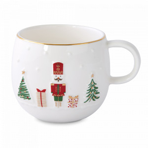 Кружка Nutcracker, 400 мл, фарфор, серия Let It Snow, EASY LIFE (R2S), Италия, Новогодняя коллекция