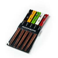 Набор из 5-ти пар палочек для еды, 22.5 см, дерево, коричневый, декор, ROOMERS TABLEWARE, Нидерланды_00818350066046004766.jpg