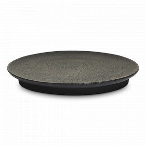 Тарелка обеденная Black, 25 см, каменная керамика, черный, серия Isamu, ROOMERS TABLEWARE, Нидерланды, Тарелки черные