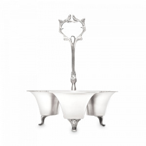 Менажница на 3 секции Silver, 12 см, никель, посеребрение, ROOMERS TABLEWARE, Нидерланды, Менажницы