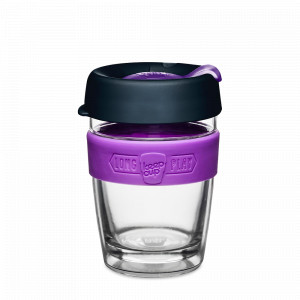 Кружка дорожная Longplay Brew M, закаленное стекло, пластик, 340 мл, серия Aster, KEEPCUP, Австралия, KEEPCUP (Австралия)