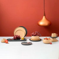 Блюдо овальное, 41 х 15 см, фарфор, темно-серый, серия Essential, TKANO, Россия_00812590062543725254.jpg