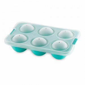 Форма для льда «Сферы XL», 5 см, силикон, полипропилен, мятный, серия Ice, LEKUE, Испания, Ice LEKUE