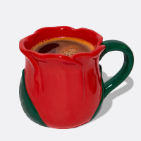 Кружка 3D, 350 мл, керамика, красный, серия Rose, DOIY, Испания_00822830065963349100.jpg