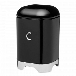 Банка для хранения, 18,5 х 11,5 см, металл, черный, серия Lovello, KITCHEN CRAFT, Великобритания, Банка для хранения с крышкой