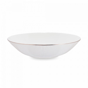 Тарелка суповая, 22 см, костяной фарфор, белый, декор, серия J Conran P/Stripe, WEDGWOOD, Великобритания, Красивые тарелки для сервировки