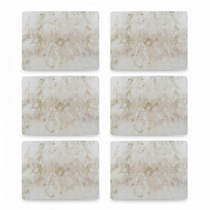 Набор из 6-ти подстановочных салфеток Grey Marble, 30 х 22,8 см, пробка, декор, CREATIVE TOPS, Великобритания, CREATIVE TOPS (Великобритания)