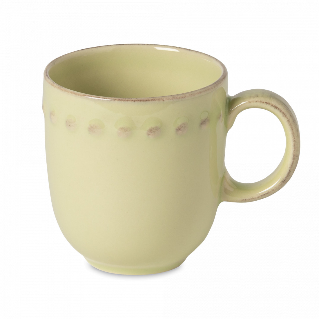 Кружка Lilly green, 370 мл, керамика, фисташковый, серия Pearl, COSTA NOVA, Португалия