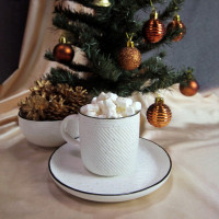 Пара чайная Riverside, 250 мл, фарфор, белый, WALMER, Великобритания_00812230042788968026.jpg