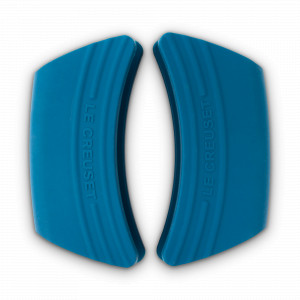 Набор из 2-х съемных прихваток для кастрюль, 6,5 х 3,5 см, силикон, бирюзовый, серия Deep Teal, LE CREUSET, Франция, Скидка -15% на Le Creuset