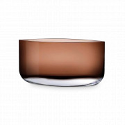 Ваза Лезвие, 20 х 40 см, хрустальное стекло, карамельный, NUDE GLASS, Турция, NUDE GLASS (Турция)