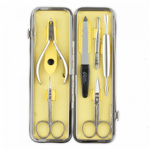 Набор маникюрный в футляре, 6 предметов, GD, Германия, Домашний маникюрный набор