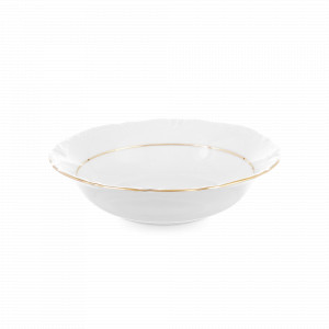 Салатник порционный, 15 см, фарфор, белый, золотая отводка, серия Classic, REPAST, Чехия, Пиалы, салатники индивидуальные
