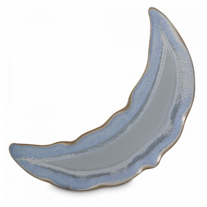 Блюдо сервировочное Blue, 32 см, каменная керамика, голубой, серый, серия Auberge, ROOMERS TABLEWARE, Нидерланды, Блюда сервировочные, менажницы