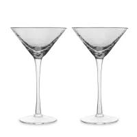 Набор из 2-х бокалов для мартини, 150 мл, стекло, серый, серия Nocturne, ANNA LAFARG, Китай, 
