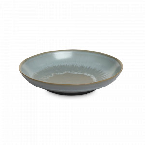 Тарелка для пасты Grey, 22 см, каменная керамика, серый, серия Isamu, ROOMERS TABLEWARE, Нидерланды, Тарелки ROOMERS TABLEWARE