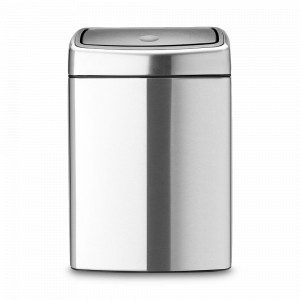 Контейнер настенный для мусора, 10 л, нержавеющая сталь, стальной, серия TOUCH BIN, BRABANTIA, Бельгия, Скидка до -20% на мусорные ведра Brabantia