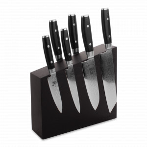 Набор из 6-ти кухонных ножей на подставке из дуба, серия RAN, YAXELL, Япония, YAXELL (Япония)