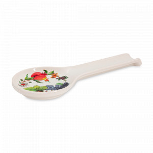 Подставка под ложку, 26.5 мл, керамика, белый, декор, серия Tutti Frutti, HOME &amp; STYLE, Австралия, HOME & STYLE (Италия)