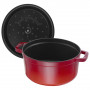 Кокот круглый, 3,8 л, 24 см, чугун, вишневый, серия La Cocotte, STAUB, Франция_00795640051989717266.jpg