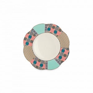 Тарелка пирожковая Eutenea, 15 см, фарфор, белый, декор, серия Anemone, LE COQ, Италия, Тарелки хлебные