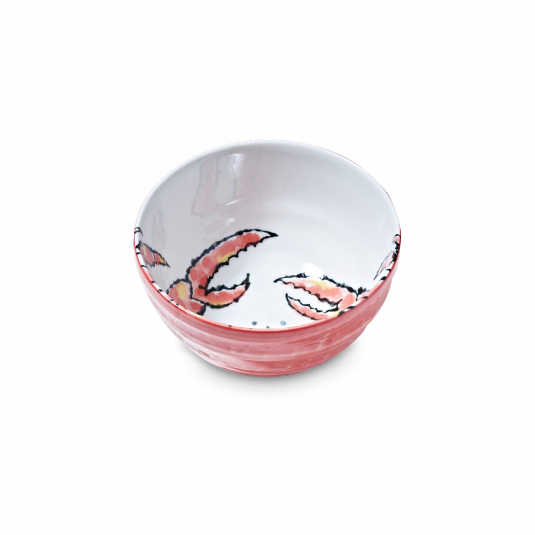 Салатник порционный Crab, 16 см, 950 мл, фарфор, белый, красный, серия Seafood, TOKYO DESIGN, Нидерланды