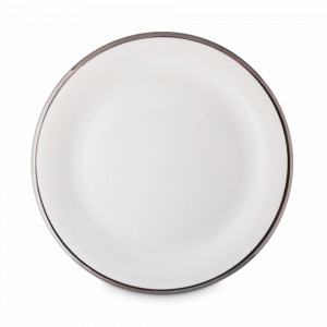 Тарелка подстановочная, 31 см, фарфор, белый, декор, серия Deco platinum, MIKASA, США, 