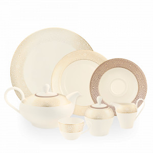 Сервиз чайный на 6 персон, 22 предмета, серия Saphir Diamant Mezquita Tettau, SELTMANN, Германия, SELTMANN WEIDEN (Германия)