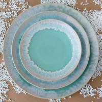Тарелка закусочная Aqua, 21.6 см, керамика, голубой, серия Taormina, COSTA NOVA, Португалия_00816790064656046088.jpg