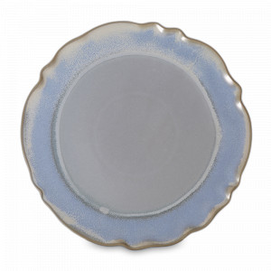 Блюдо круглое Blue, 33.5 см, каменная керамика, голубой, серый, серия Auberge, ROOMERS TABLEWARE, Нидерланды, Блюда сервировочные, менажницы