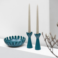 Подсвечник на одну свечу, 15 см, алюминий, синий, серия Laminaria, BERGENSON BJORN, Великобритания_00819730057073847933.jpg