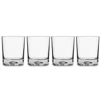 Набор из 4-х стаканов для виски DOF, 400 мл, бессвинцовый хрусталь, серия On The Rocks, LUIGI BORMIOLI, Италия, 