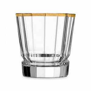 Стакан для виски Gold, 320 мл, хрустальное стекло, позолота, серия Macassar, CRISTAL D ARQUES, Франция, CRISTAL D ARQUES (Франция)