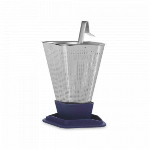 Ситечко для заваривания чая, 6,2 х 9 x 6,2 см, нержавеющая сталь, силикон, темно-синий, серия Infusion, VIVA Scandinavia, Дания, Ситечки для чая