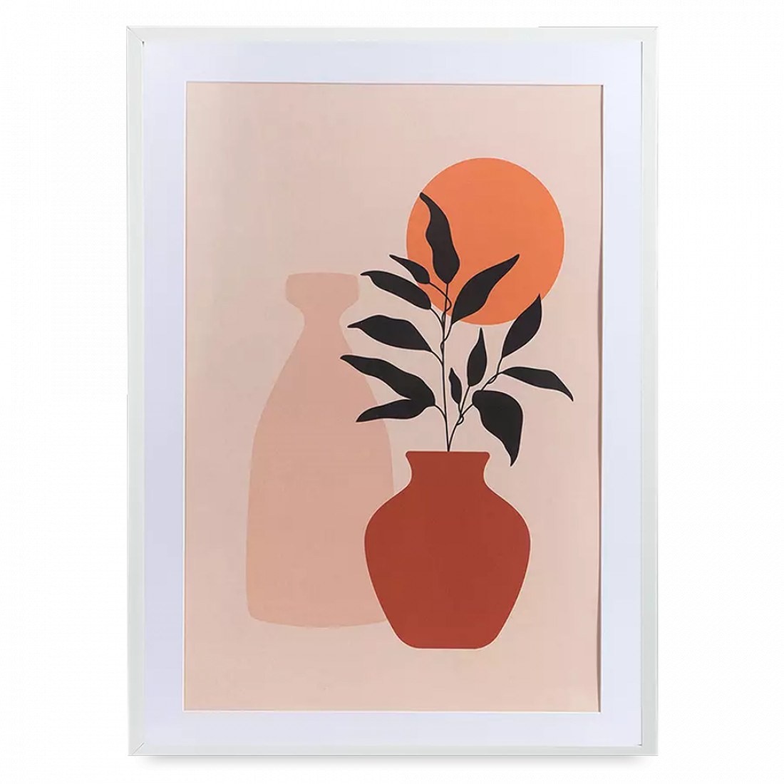 Панно декоративное Plant, 50 х 70 см, холст с белой рамой, серия Art, BERGENSON BJORN, Великобритания