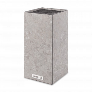 Подставка универсальная для кухонных ножей, 11х11х24 см, серый мрамор, композитный материал, серия Elegance, ComposeEat, Россия, Подставки под ножи