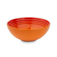 Чаша , 16 см, керамика, оранжевый, серия Flame, LE CREUSET, Франция