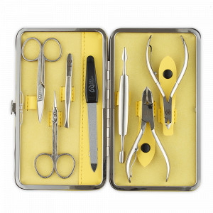 Набор маникюрный в футляре, 7 предметов, GD, Германия, Домашний маникюрный набор