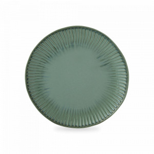 Тарелка обеденная, 26 см, фарфор, зеленый, серия Галерея, EASY LIFE (R2S), Италия, Тарелки зеленые