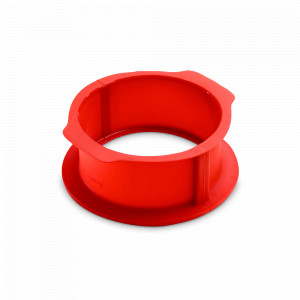 Форма для выпечки разъемная с керамической тарелкой, 18 см, силикон, керамика, красный, LEKUE, Испания, LEKUE (Испания)