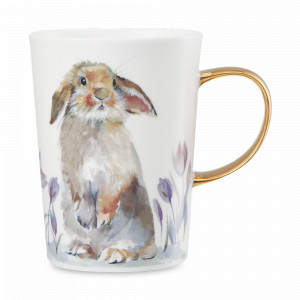 Кружка Пасхальный кролик, 450 мл, костяной фарфор, белый, декор, серия Синергия, MIX &amp; MATCH, Народная Республика Бангладеш, MIX & MATCH (Народная Республика Бангладеш)