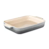 Блюдо для запекания Classic, 32 х 24 см, керамика, серый, серия Mist Grey, LE CREUSET, Франция, 