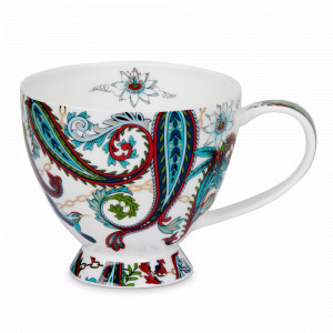 Чашка чайная «Кашмир», 450 мл, костяной фарфор, декор, серия Skye, DUNOON, Великобритания, НОВИНКИ